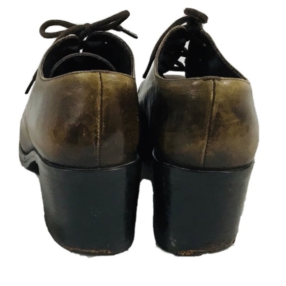 Vintage Nine West Brown Block Heels Loafers- 7.5 - Picture 6 of 8